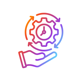 Time management and efficiency symbol